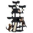 thumbnail image 3 of Cat Tree Tower Multi-Level with Sisal Scratching Post Cat House Furniture Heavy Duty Cat Tower with Condo Plush Perches Sisal Scratching Posts Hammocks Basket Dangling Ball Platform, 3 of 9