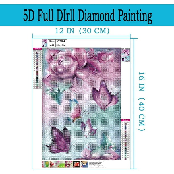 DOTZSO 6 Pack Diamond Painting Kits for Adults,DIY 5D Round Full Drill Diamond Art,Very Suitable for Home Leisure and Wall Decoratio