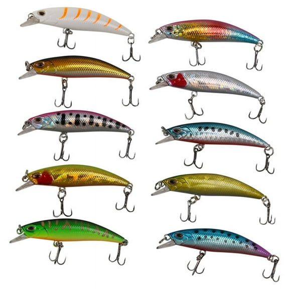 10PCS Lot Lure Internal Coloring Floating Fishing Lures CrankBait 6cmk11293