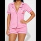 thumbnail image 3 of Conjuntos de Pijama para Mujer, Conjuntos Casuales, Pijamas con Botones, Pantalones Cortos y Mangas , Conjuntos de Pijama para Mujer Rosa M, 3 of 8