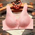 thumbnail image 5 of AINIYS Lift and Support Push-Up Bra Secure Fit Bra for Women Anti-Sagging Bra Breathable Everyday Bras Floral Lace Cleavage Bra Bralette Pink 34, 5 of 5