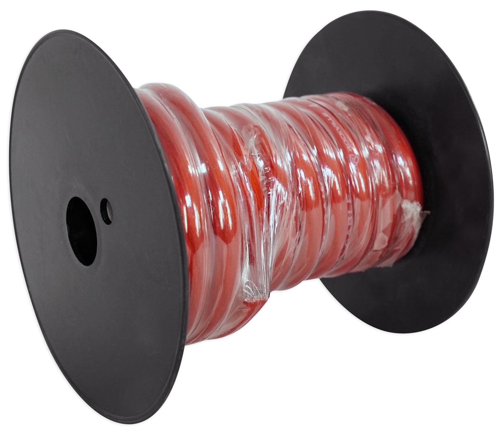 Rockville R4G12R Red 4 AWG Gauge 12 Foot Car Amp Power Wire