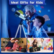 Doulami 70mm Aperture Telescope for Adults Astronomy Beginners, 400mm Portable Refractor Telescopes