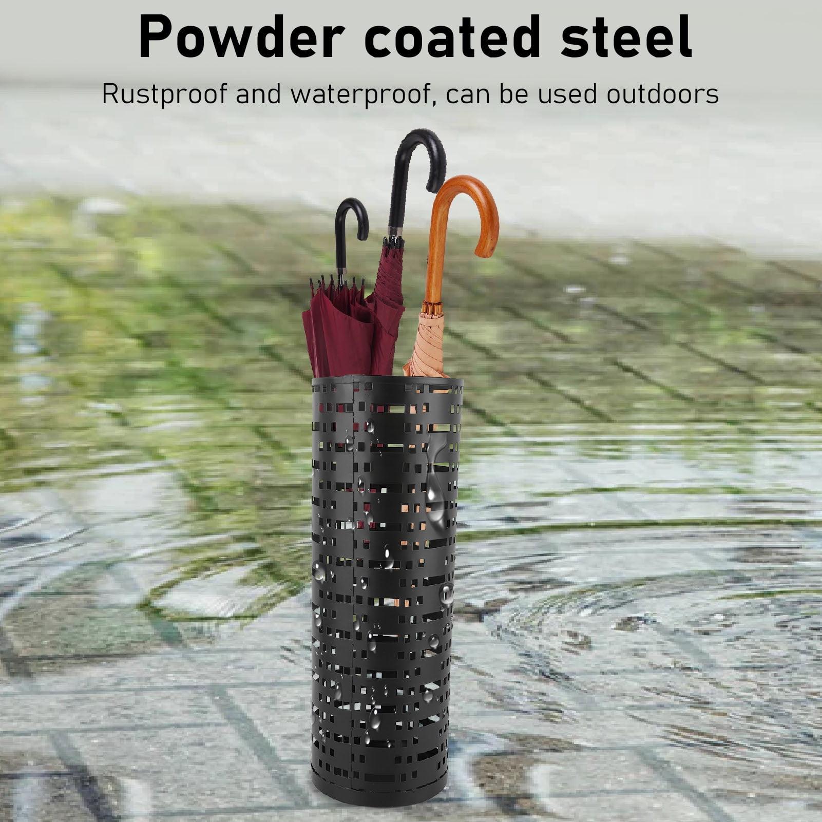 Porte-parapluies Porte-Parapluie En Fer Forgé Doré, Conception Creuse