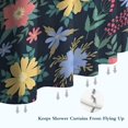 thumbnail image 6 of Pioneer Flower Floral Print Pattern Shower Curtain 36"x72" ,Bathroom Decorative Shower Curtains Set with 12 Hooks,Modern Waterproof Washable Shower Curtain, 6 of 6