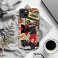 thumbnail image 6 of Vintage Music Ticket Collage Phone Case, 80s Rock Aesthetic Cover for iPhone 17 16 15 14 13 12 11 Series, 6 of 6