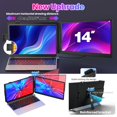 thumbnail image 4 of Extensor de pantalla para laptop CIDETTY 14" FHD IPS USB-C HDMI, 4 of 8