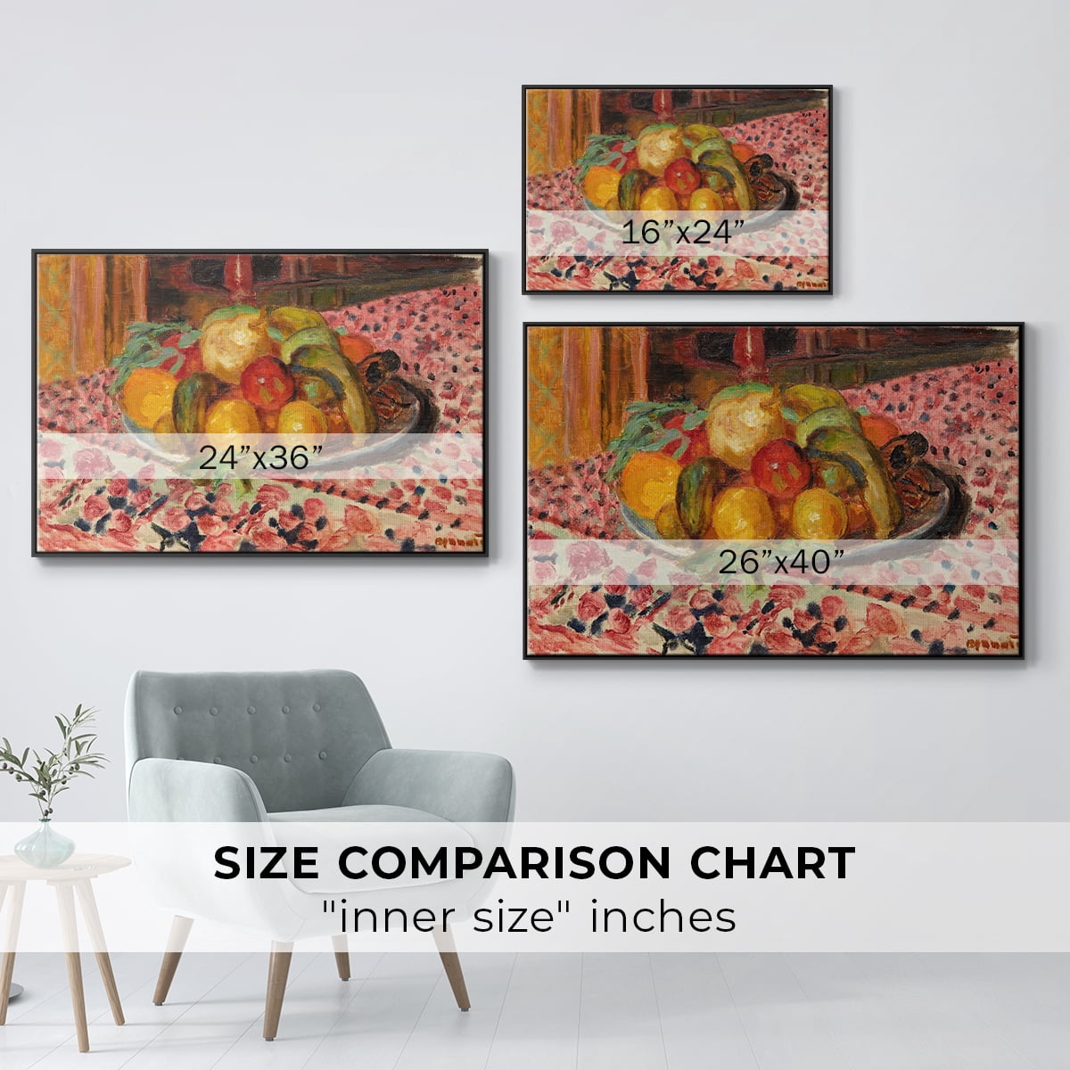 Vintage Botanical Print-LIV By Wexford Home Framed in Black Wood Gallery Wrapped Canvas 25 in. x 37 in.