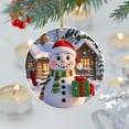 thumbnail image 2 of Luoshdecor Snowman Christmas Ornaments 2025,Acrylic Classic Winter Holiday Xmas Gift for Xmas Tree Hanging Ornament, 2 of 4