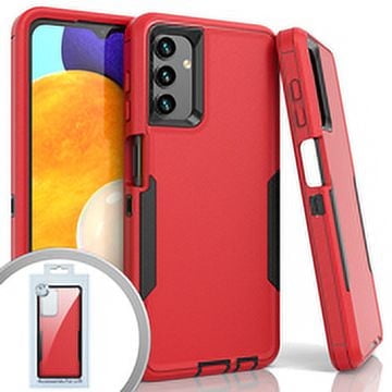 GSA Shockproof Hybrid Case for Samsung A13 5g - Red/Black