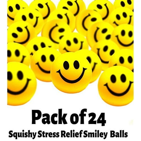 Opstand verbergen Voorbereiding Toy Cubby Smiley Face Stress Balls - Mega Bulk Pack of 24 Balls Stress  Relief Hand Exerciser - 1.5 inches | Walmart Canada