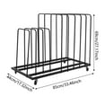 thumbnail image 2 of 9 Compartments Art Storage Rack with Wheels, Art Drying Rack, Rolling Art Painting Display Rack Black, 2 of 12