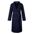 thumbnail image 3 of Vedolay Winter Coat Women Casual Button Work Fall Coat 2023 Jacket Navy,M, 3 of 4