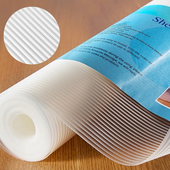 Shelf Liner, 12 Inches x 20 FT Non-Slip Kitchen Cabinet Liner, Washable Oil-Proof Non-Adhesive Contact Paper for Kitchen Drawer, Cabinet, Shelves, Cupboard, Refrigerator, Storage, Desk, Countertop