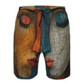 thumbnail image 3 of Logiee Abstract Colorful Duality Print Mens Swim Trunks Quick Dry Board Shorts,Breathable Hawaii Beach Shorts Swimwear Bathing Suits-Large, 3 of 6