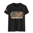 thumbnail image 4 of MEICHEN 250th Anniversary USA Shirt Short Sleeve Round Neck T Shirt Fashion Casual Blouse Top Summer Clothing, 4 of 4