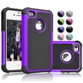 thumbnail image 1 of iPhone SE Case, iPhone 5S Case Cover, iPhone 5 5S SE 5SE Case Shock Absorbing Hybrid Defender Rugged Cover Skin Shell Hard Plastic Outer & Rubber Silicone Inner, 1 of 4