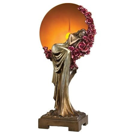 Art Reproduction Sculpture - Elegant Slumber Art Deco Illuminated Sculpture