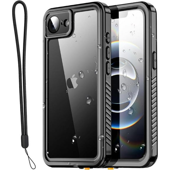 for iPhone 16e Case Waterproof, Clear WaterProof Shockproof Dustproof Snowproof Full Body Rugged Transparent Underwater Phone Case for iPhone 16e 6.1 inch 2025 with Built-in Screen Protector