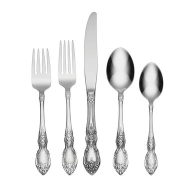 Oneida Wordsworth 45-Piece Mirror 18/0 Stainless Steel Flatware Set (Service for 8)