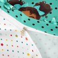 thumbnail image 4 of Castle Fairy Bubbly Black Girl Twin Duvet Cover,Polka Dots Bow Butterfly Twin Bedding,Teal,1 Duvet Cover and 1 Pillowcase, 4 of 6