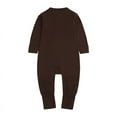 thumbnail image 3 of Baby Boy Girl Jumpsuit Solid Long Sleeve Legging Bodysuit Playsuit Winter 2 piece set onesie 3-24M, 3 of 4