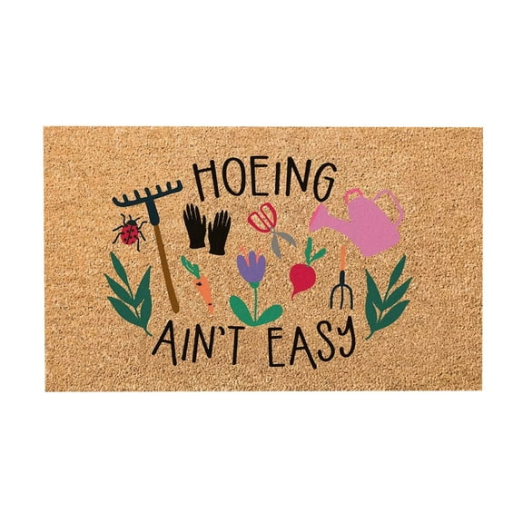Welcome Mats for Entry Indoor Doormats Doormat Outdoor Funny Rectangular Coir and Rubber Entryway Welcome Doormat Funny Door Mats Low-Profile Floor Mat for Yard, Garage, High Traffic Areas 16x24IN