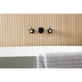 thumbnail image 3 of Kingston Brass KS5020NX Hamilton Two-Handle Wall Mount Roman Tub Faucet, Matte Black, 3 of 7