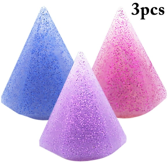 3 Pcs Éponge de Maquillage Professionnelle en Silicone Diamant Éponge Cosmétique Éponge de Beauté