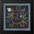thumbnail image 2 of Shamp, Cindy 15x15 Black Modern Framed Museum Art Print Titled - Blue Flowers III, 2 of 5