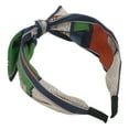 thumbnail image 5 of Unique Bargains 1 Pc Wide Tie Bow Geometric Headbands for Women Green, 5 of 6