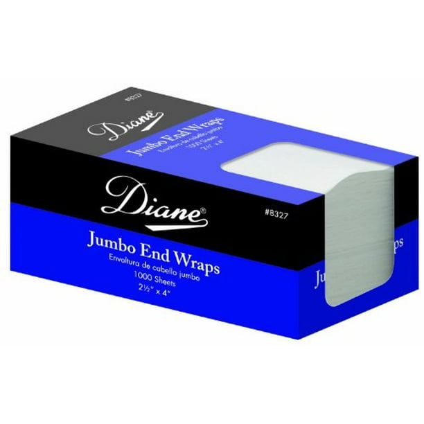 Diane D8327 Jumbo End Wraps, 2.25 X 4 Inches, 1000 Sheets