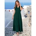 thumbnail image 6 of ANRABESS Womens Summer Maxi Dress V Neck Ruffle Sleeve Flowy Tiered Boho Casual Beach Vacation Sundress with Pockets, 6 of 9