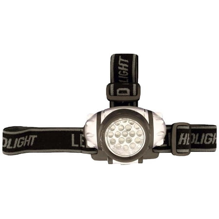 19 Led Headlamp With Adjustable Head Strap - For Construction (Best Cree Led Headlamp)