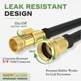 thumbnail image 4 of Kepagard 100 ft Expandable Garden Hose,Green,Water Hose for Outside with 10 Spray Nozzles,Hose Holder,Multi-Purpose Anti-Rust Solid Brass Connector,Leak-Proof Design,Black, 4 of 8