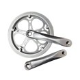 thumbnail image 1 of S SERENABLE Manivelle de Vélo Haute Résistance Garde-Chaîne Pièces de Réparation de Vélo Argent, 1 of 9
