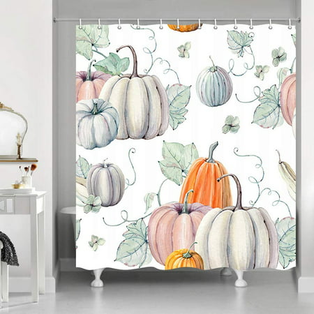 Thanksgiving Pumpkins Shower, Pumpkin Patch Shower Curtain