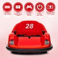 thumbnail image 3 of Jojoka 12V Kids Ride On Bumper Car with Remote Control, Battery Powered Electric Fun Toys for Toddler with LED Lights & 360 Degree Spin, Music for 18 Month-6 Years Boys & Girls, Red, 3 of 7