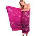 thumbnail image 5 of HAPPY BAY Women's Beachwear Summer Beach Wraps Bikini Wrap Sarong Coverups Skirt Swimsuit Swimwear Bathing Suit Swim Cover ups for Womens One Size Purple, Tie Dye, 5 of 5