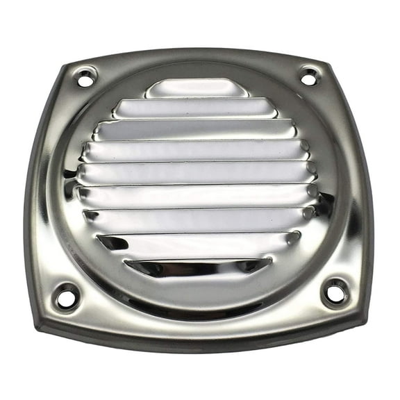 MARINE CITY Thru Louvered Vent  4"  304 Stainless Steel, Rust-Resistant, for Marines, Boats, Ships, Yachts, Kayaks Pack of 1