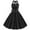 Black, variant on Vintage 50s Swing Dress Cute Halter Polka Dot Dress Fashion Rockabilly Flare Dresses Tea Party Cocktail Swing Dress