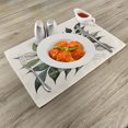 thumbnail image 2 of Ambesonne Boho Place Mats Set of 4, Modern Bohemian Jungle Leaves, Standard Size, Fern Green Warm Taupe, 2 of 5
