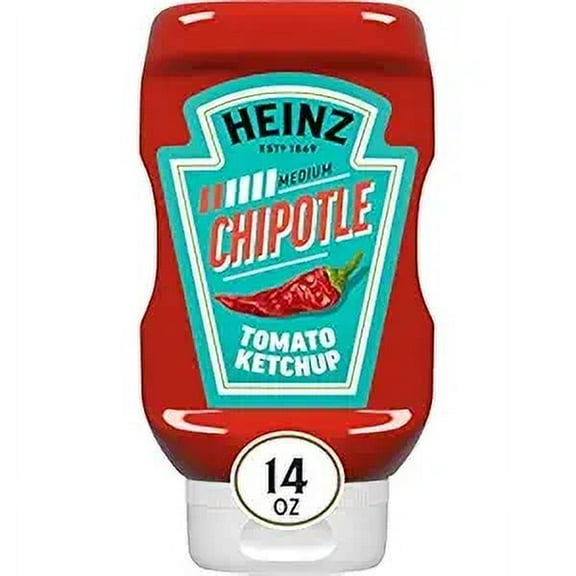 Pack Of 2 Heinz Chipotle Spicy Ketchup - 14 oz (Packaging May Vary)