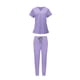 thumbnail image 3 of Uniformes Scrub Set enfermera Top pantalones ropa de trabajo femenina para salón de belleza SPA Morado XL Yuyangstore Uniforme de enfermera, 3 of 8