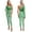 Green, variant on iiniim Women Christmas Candy Cane Jumpsuits One Shoulder Striped Sequins Unitards Xmas Party Costume Green XL