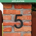 thumbnail image 4 of Uxcell Números de Casa Flotantes de Acrílico de 8 Pulgadas, Número de Casa Moderno 5 con Kit de Clavos para Exterior [Negro], 4 of 7