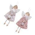 thumbnail image 4 of 2 colgantes de ángel navideño para árbol de Navidad, 4 of 7