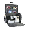 thumbnail image 2 of Everything Mary XXL 4 Wheel Collapsible Rolling Sewing Machine Storage Case, Heather Grey, 2 of 11