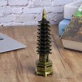 thumbnail image 3 of Torre de Metal Estatua Estilo Chino Torre WenChang Modelo Figuras Aleación Pagoda Adornos en Miniatura Oficina Decoración de Escritorio para el hogar Unbranded GY06137, 3 of 7