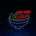 thumbnail image 2 of Craftnamesign Ramen Noodle Neon Sign, Ramen Japanese Restaurant Decor, Ramen Signs, 2 of 4